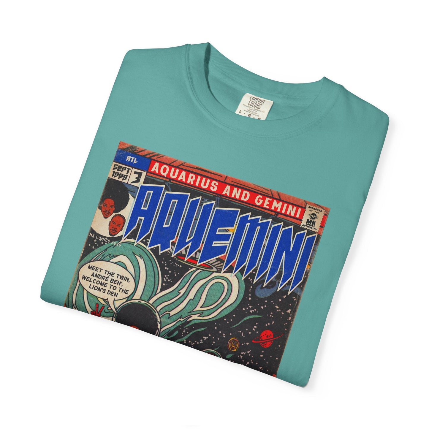 Aquemini - Comic Book Art - Unisex Comfort Colors T-shirt Fine Art Of MK