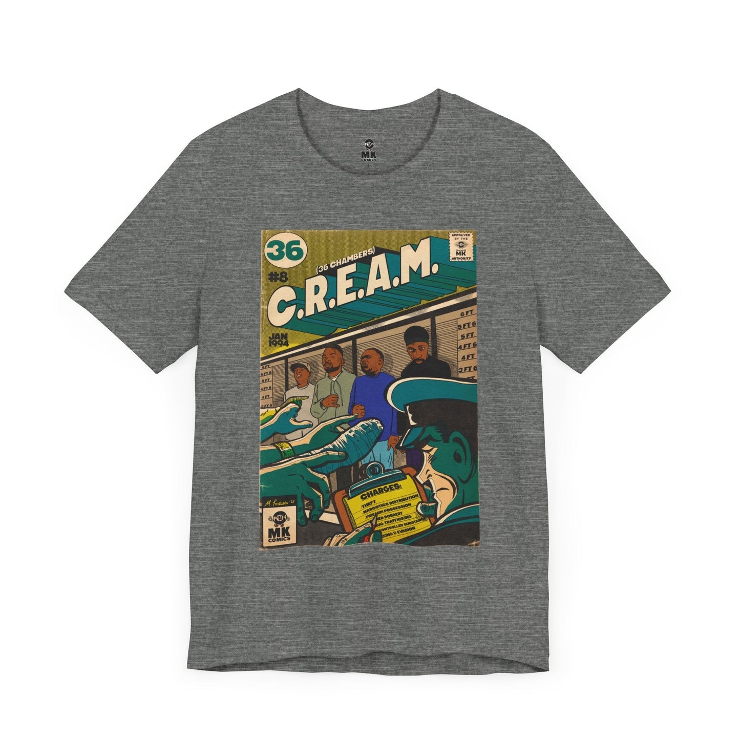C.R.E.A.M - Unisex Jersey Short Sleeve Teem Fine Art Of MK
