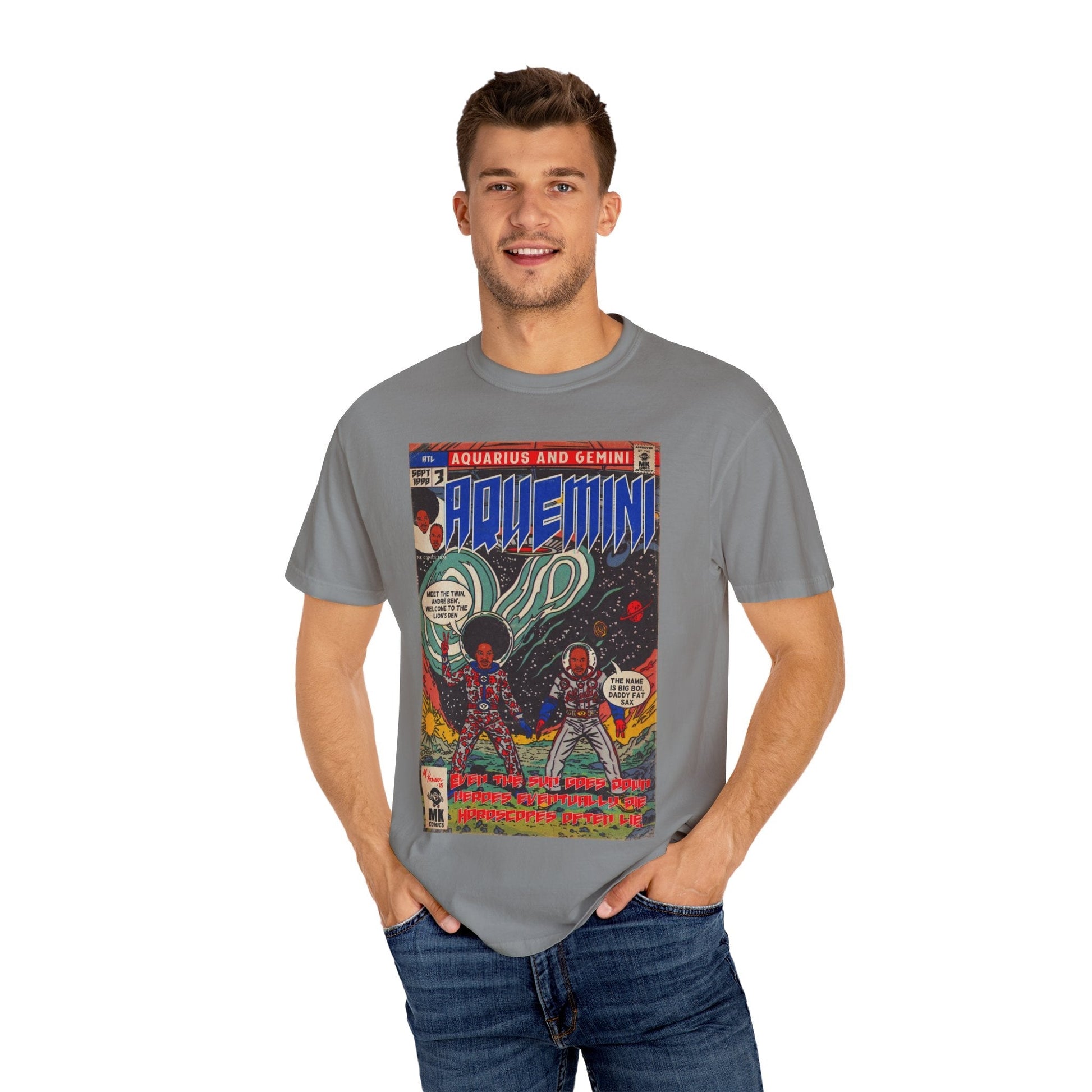 Aquemini - Comic Book Art - Unisex Comfort Colors T-shirt Fine Art Of MK