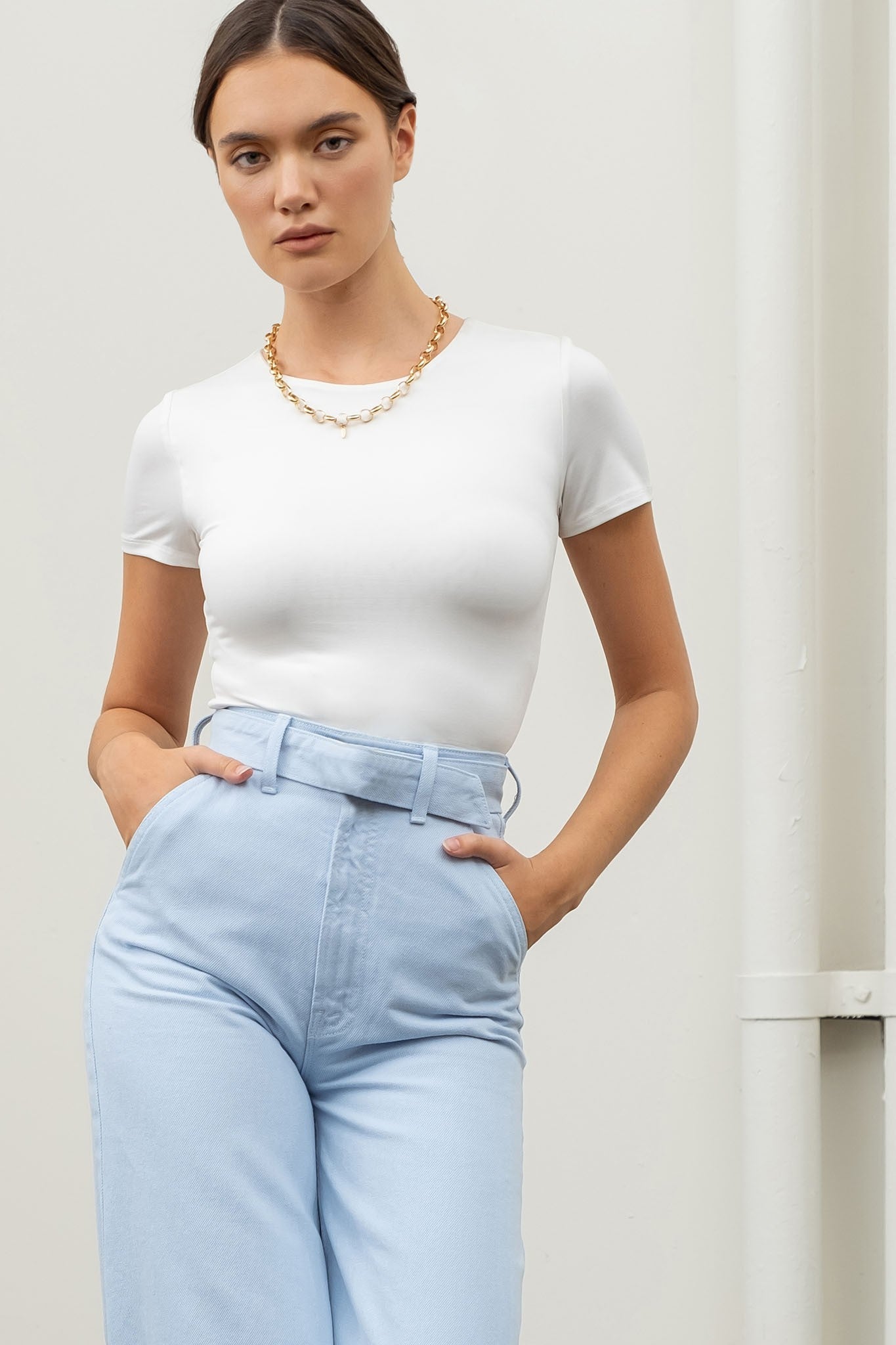 The Workshop Studio x Luxe Fit Cropped Tee Luxe and Allure