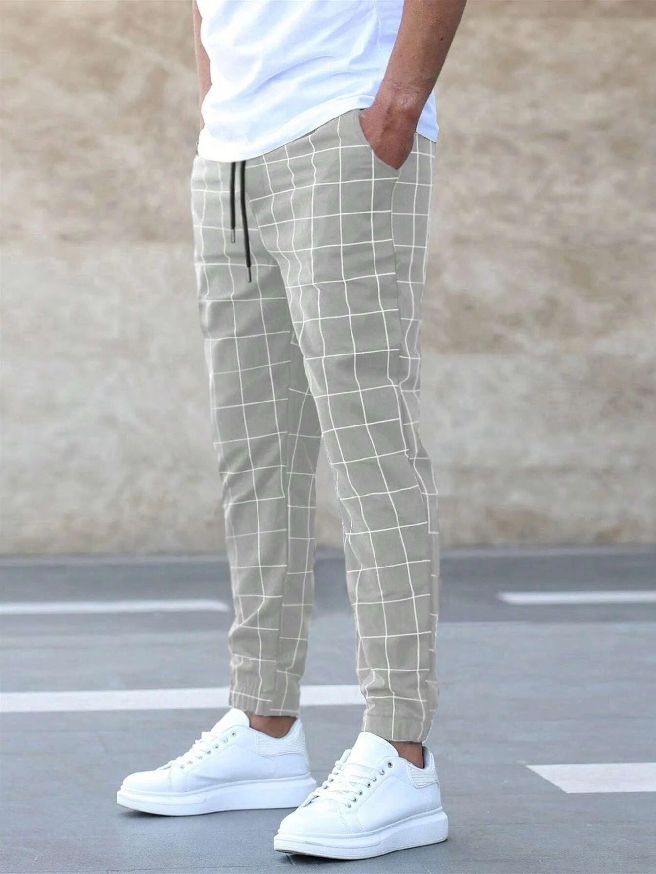 Fashion Plaid Print Pants Drip Haven
