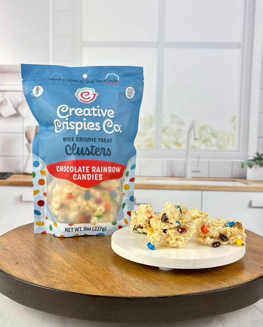 "Clusters" Rainbow Mini Chocolate Candies Crispie Mix Clusters Creative Crispies Co.