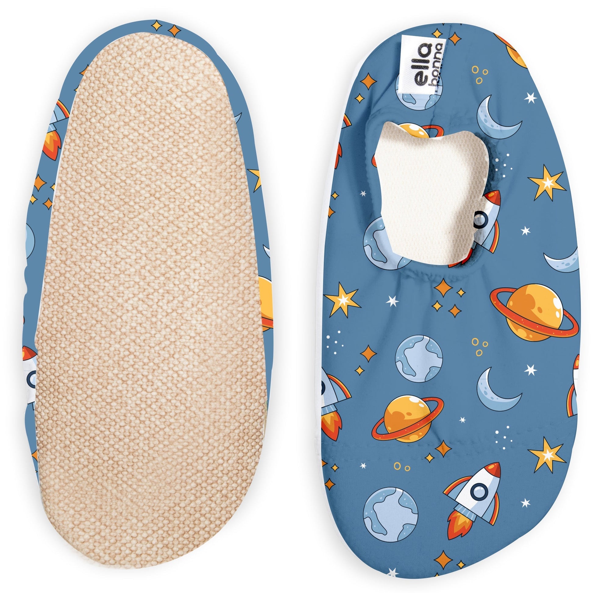 Non-Slip Sole, Unisex Baby, Children's Sea Shoes, Pool Booties, Space Ella Bonna Baby