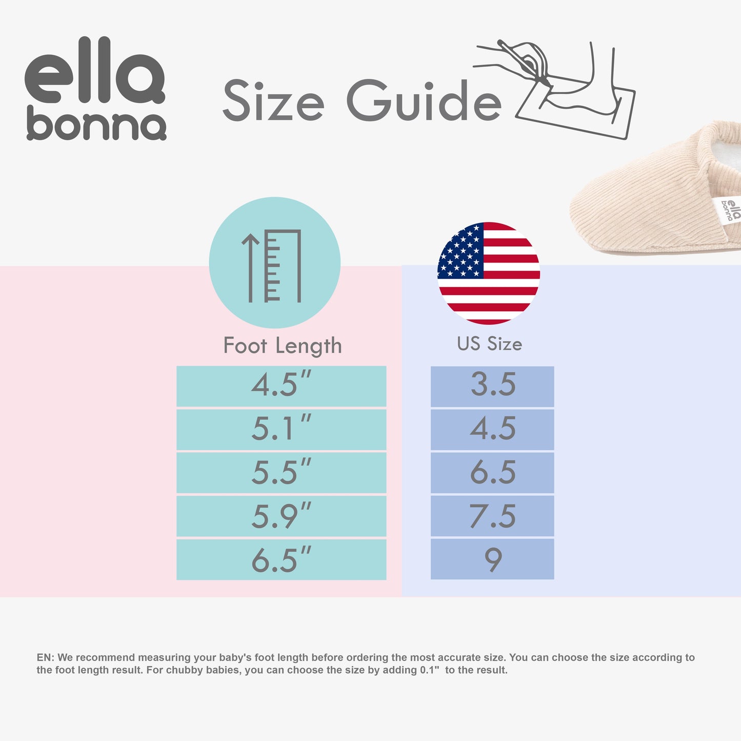 Ella Bonna Non-Slip Sole Princess Patterned Baby Booties, Home Boot Slippers Nursery Shoes Ella Bonna Baby
