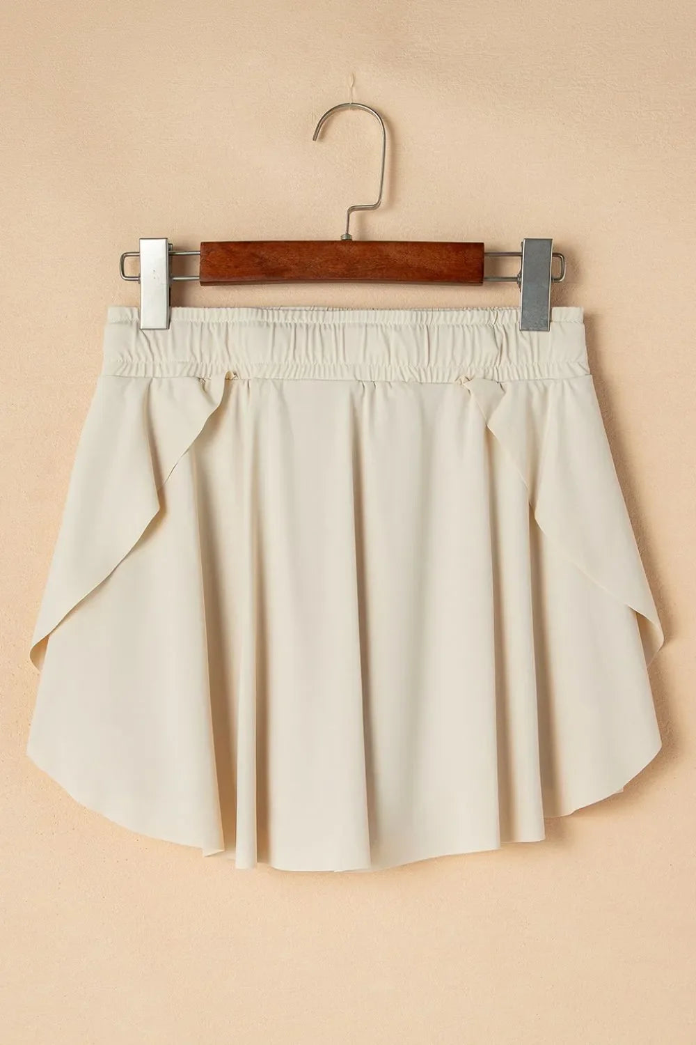 Drawstring High Waist Lined Active Skorts THRIXINE