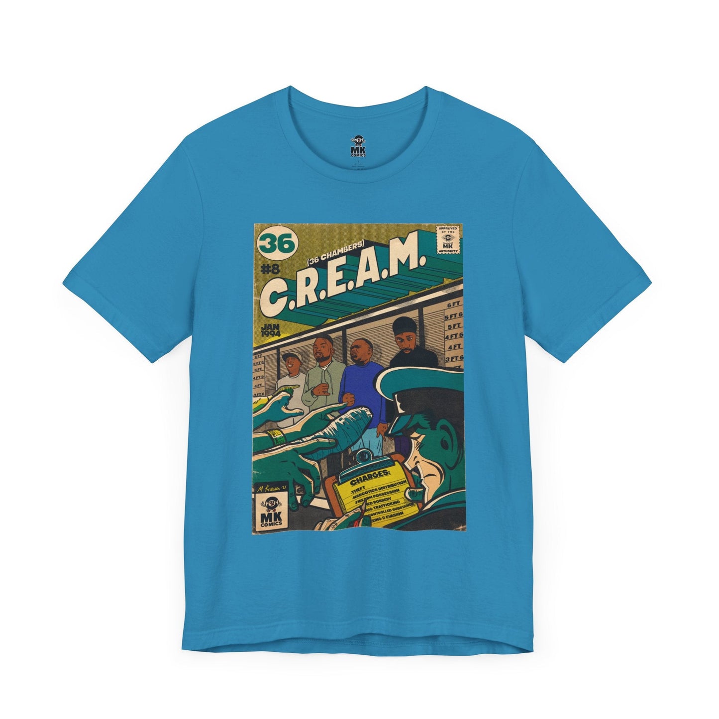 C.R.E.A.M - Unisex Jersey Short Sleeve Teem Fine Art Of MK