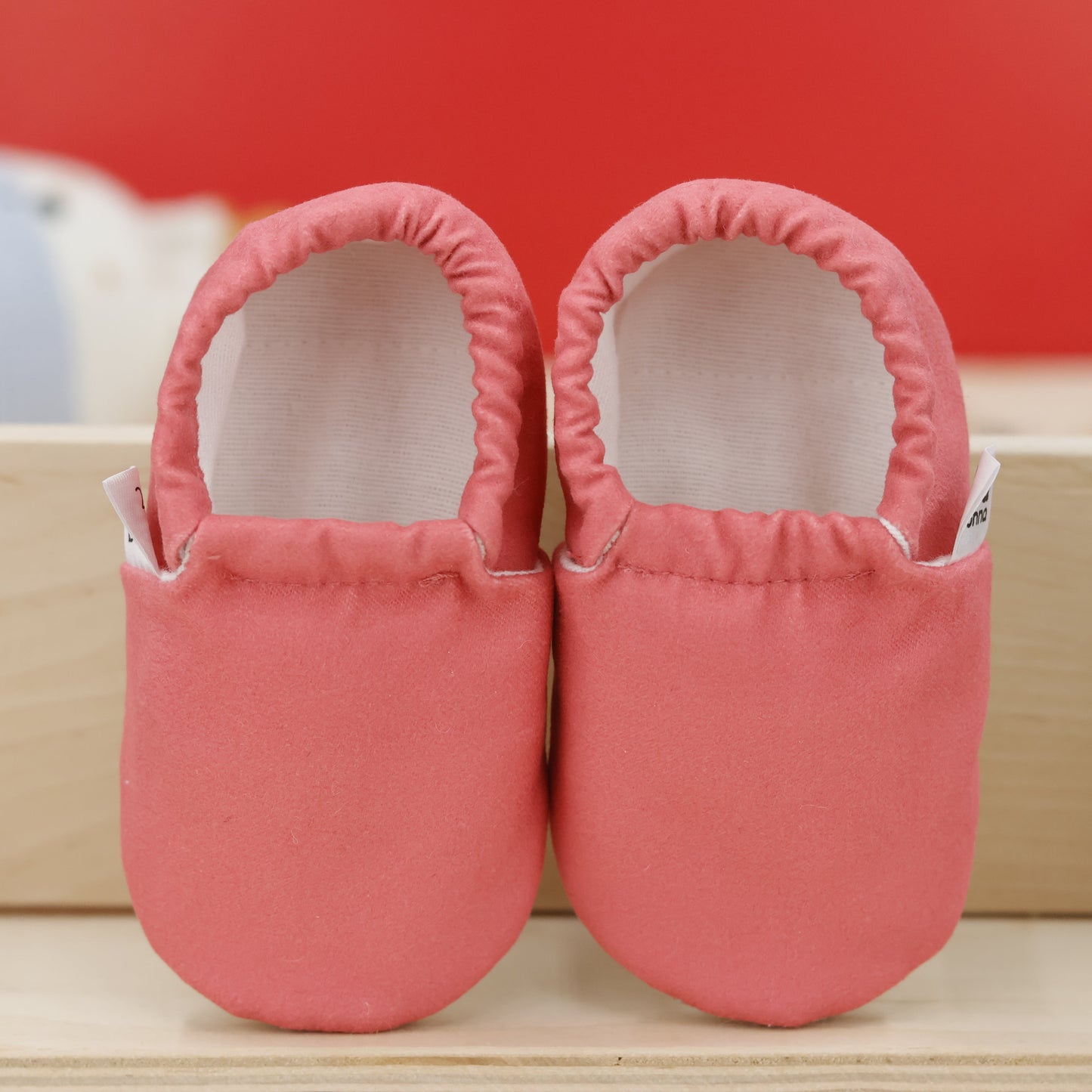 Ella Bonna Baby Moccasins, Slippers, Pink Ella Bonna Baby