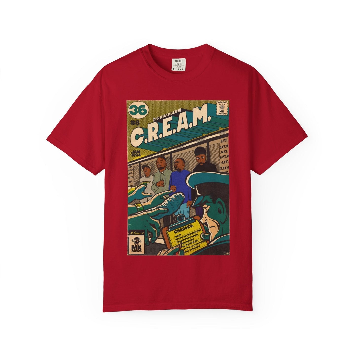 C.R.E.A.M - Unisex Comfort Colors T-shirt Fine Art Of MK