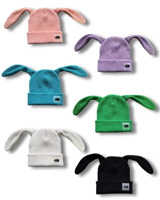 Satin Lined Bunny Beanie plushtrap