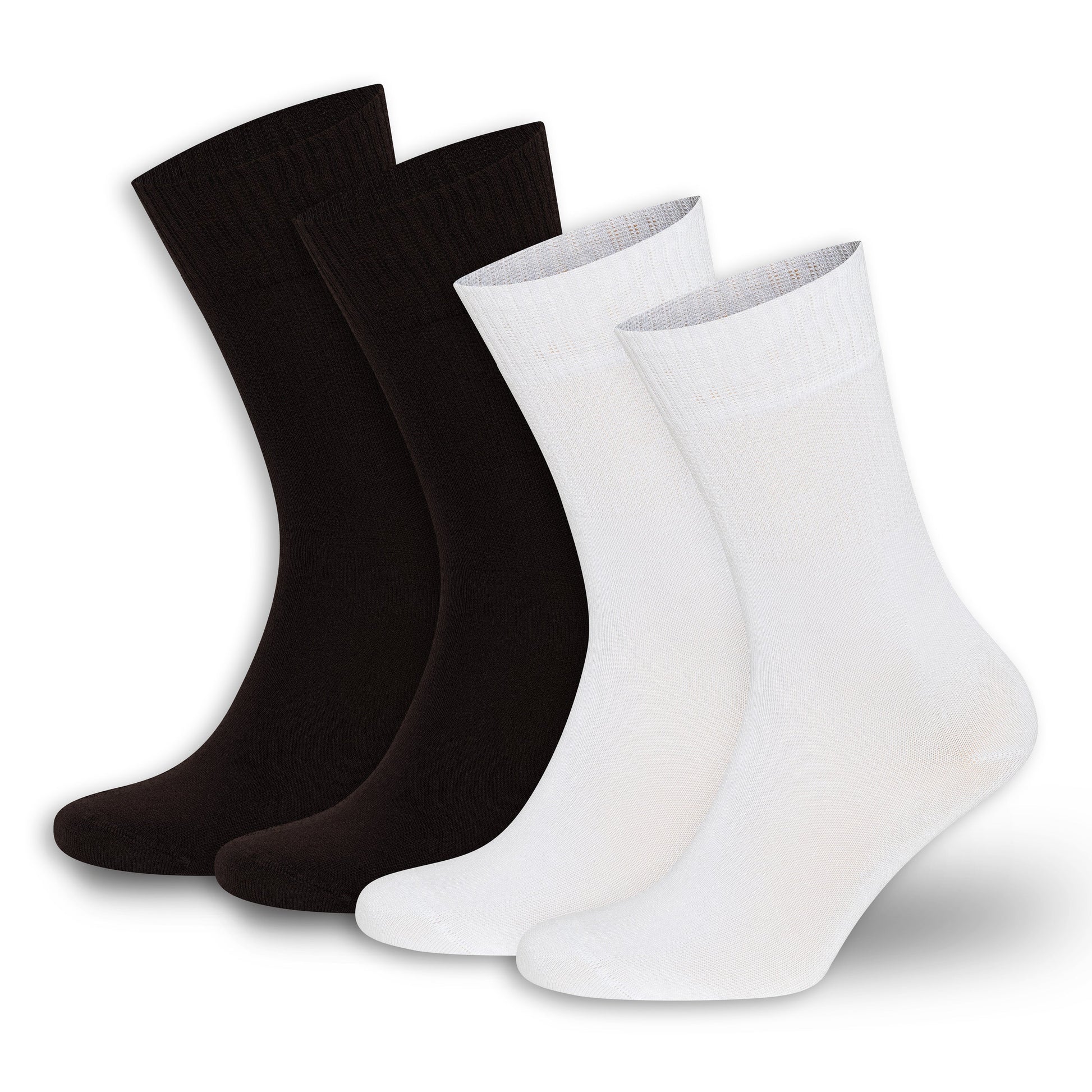 Men’s & Women’s Bamboo Diabetic Crew Socks 4-Pack Bambooven