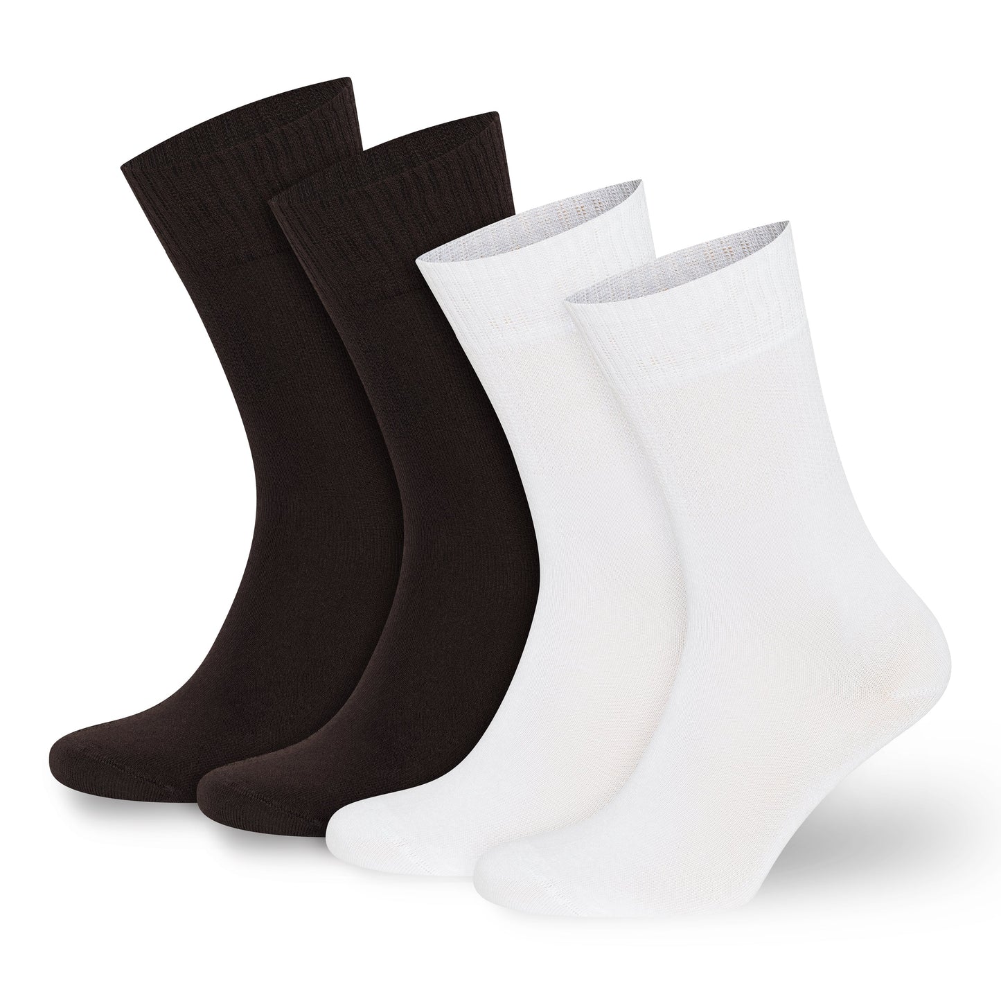 Men’s & Women’s Bamboo Diabetic Crew Socks 4-Pack Bambooven