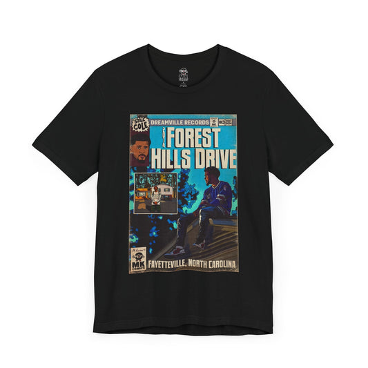 2014 Forest Hills Drive - Comic Book Art -  Unisex Jersey Short Sleeve Tee Fine Art Of MK