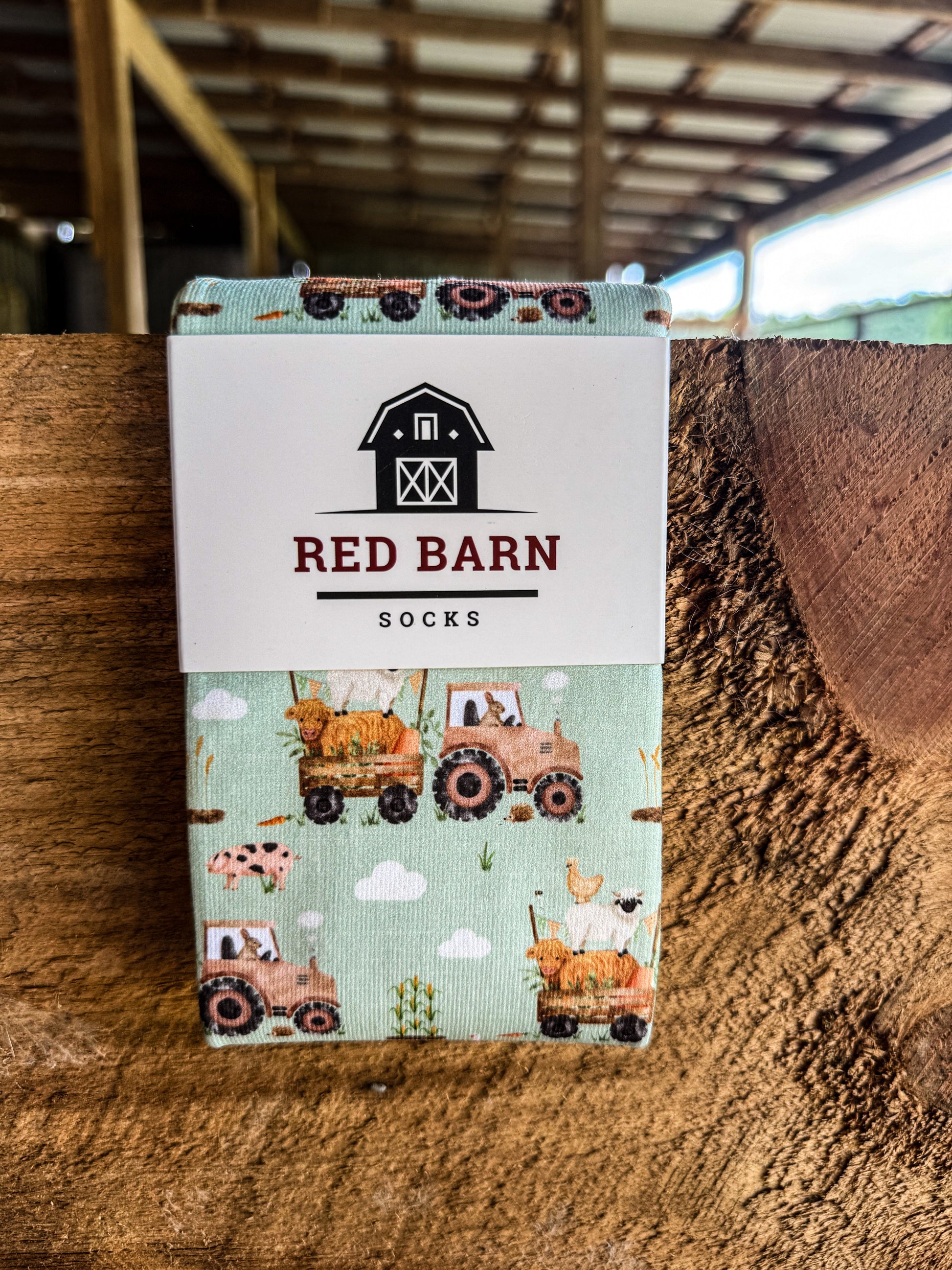 Hayfield Friends - Petite Red Barn Socks