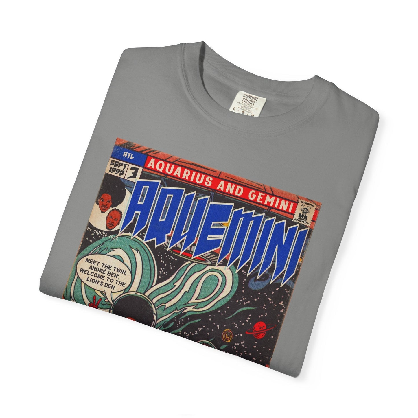 Aquemini - Comic Book Art - Unisex Comfort Colors T-shirt Fine Art Of MK