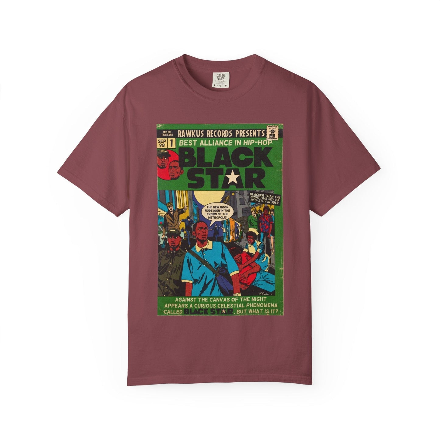 Black Star - Unisex Comfort Colors T-shirt Fine Art Of MK
