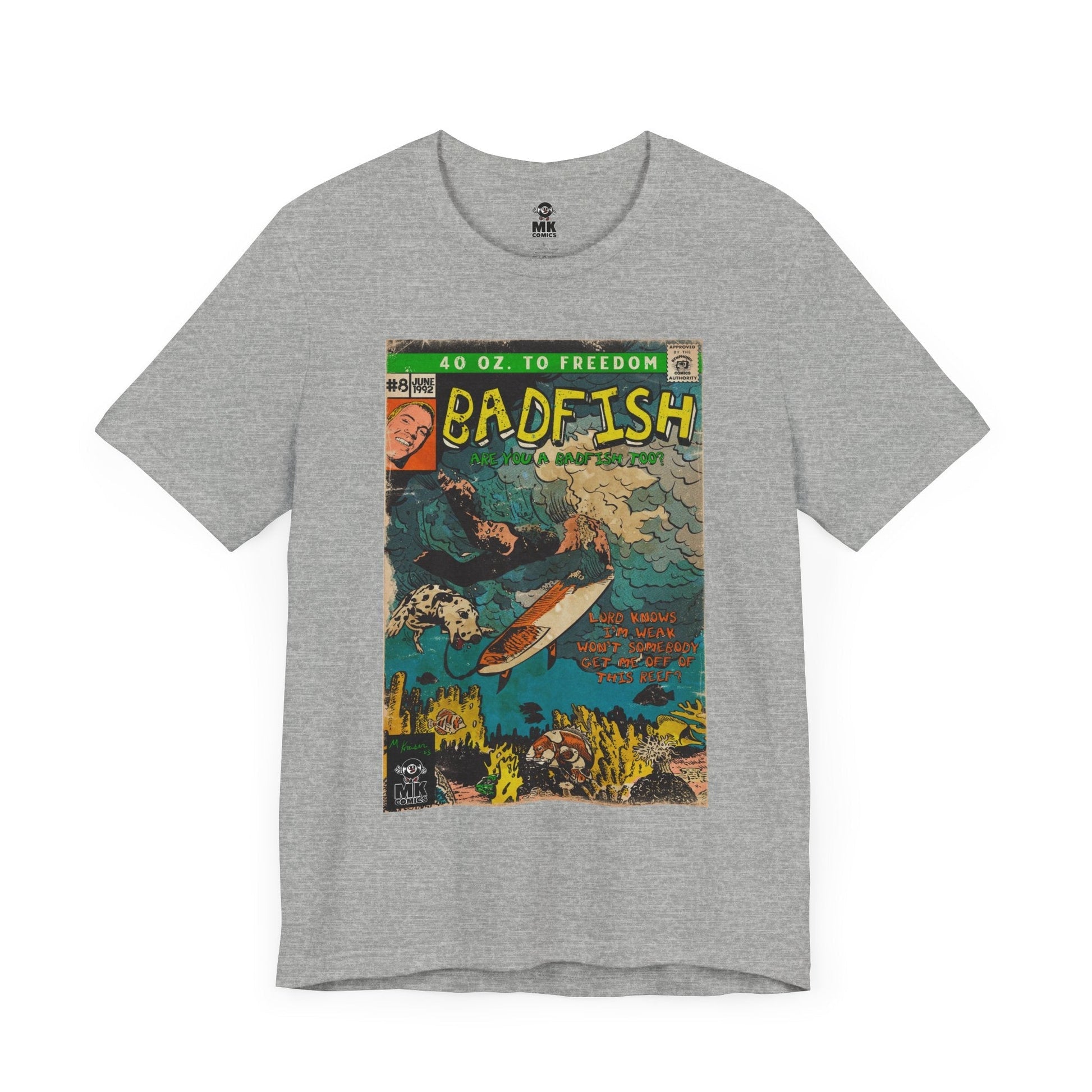 Badfish -  Unisex Jersey Short Sleeve Tee Fine Art Of MK
