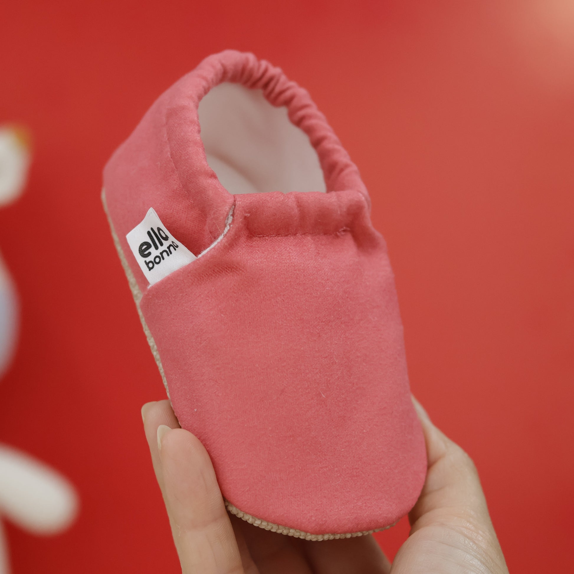 Ella Bonna Baby Moccasins, Slippers, Pink Ella Bonna Baby