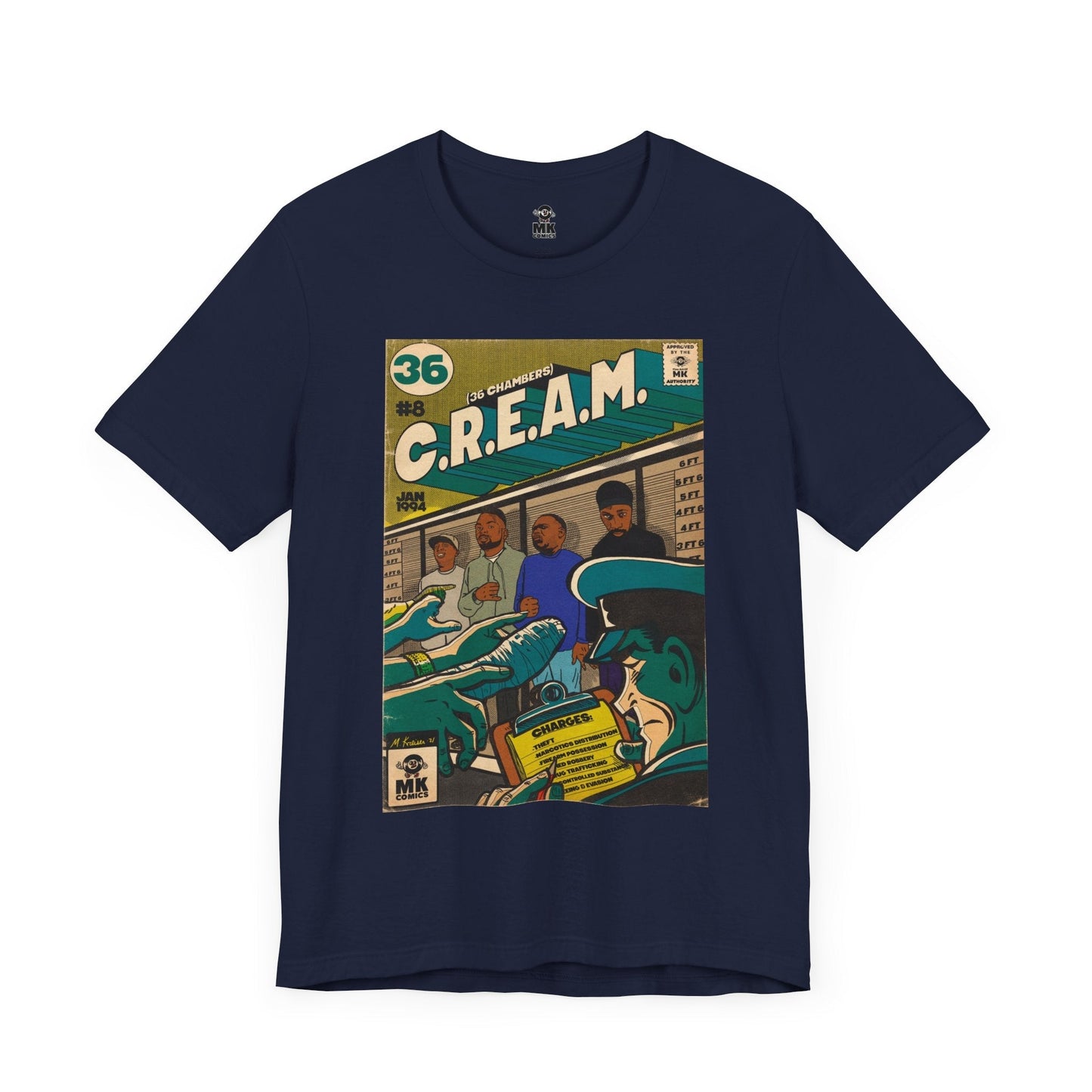 C.R.E.A.M - Unisex Jersey Short Sleeve Teem Fine Art Of MK