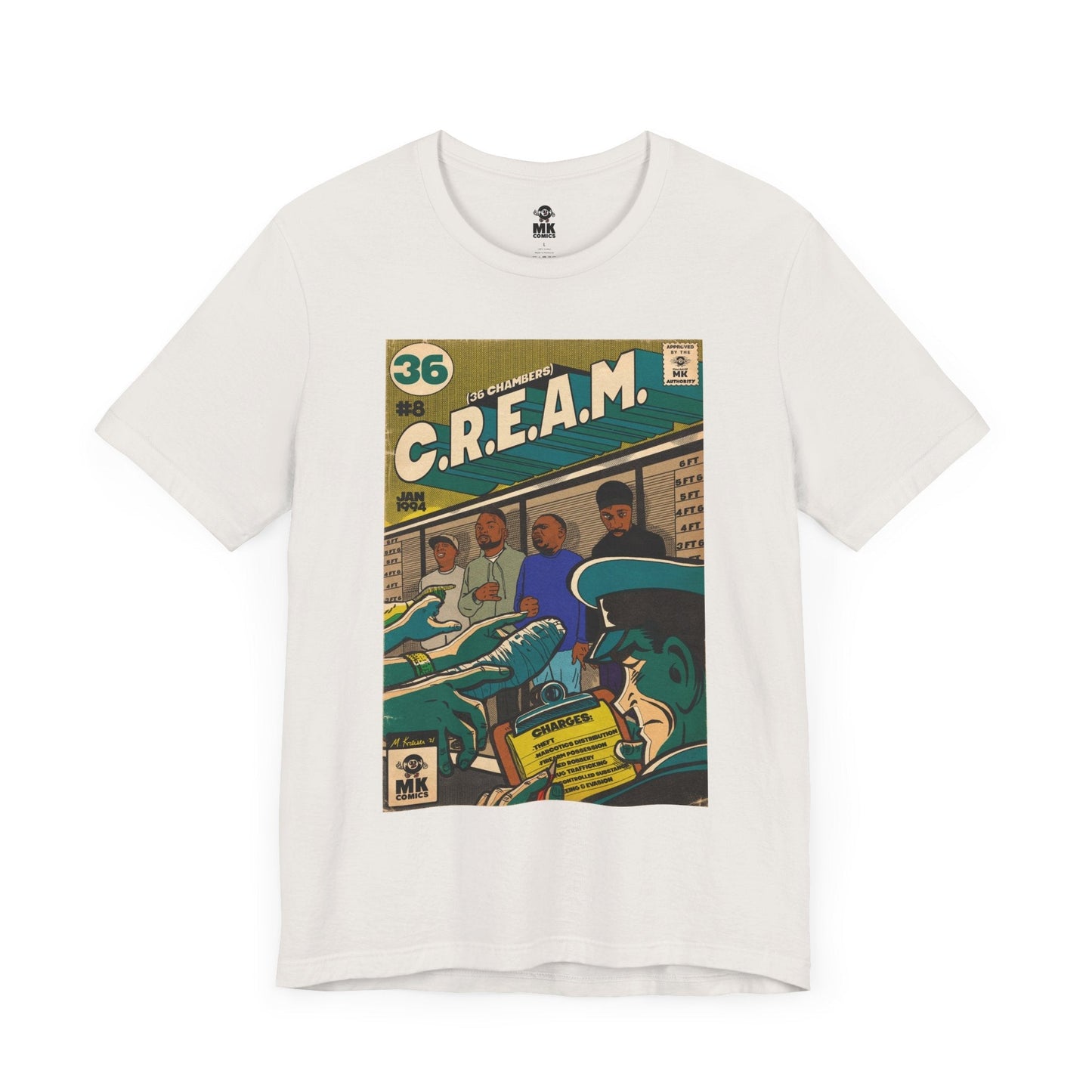 C.R.E.A.M - Unisex Jersey Short Sleeve Teem Fine Art Of MK