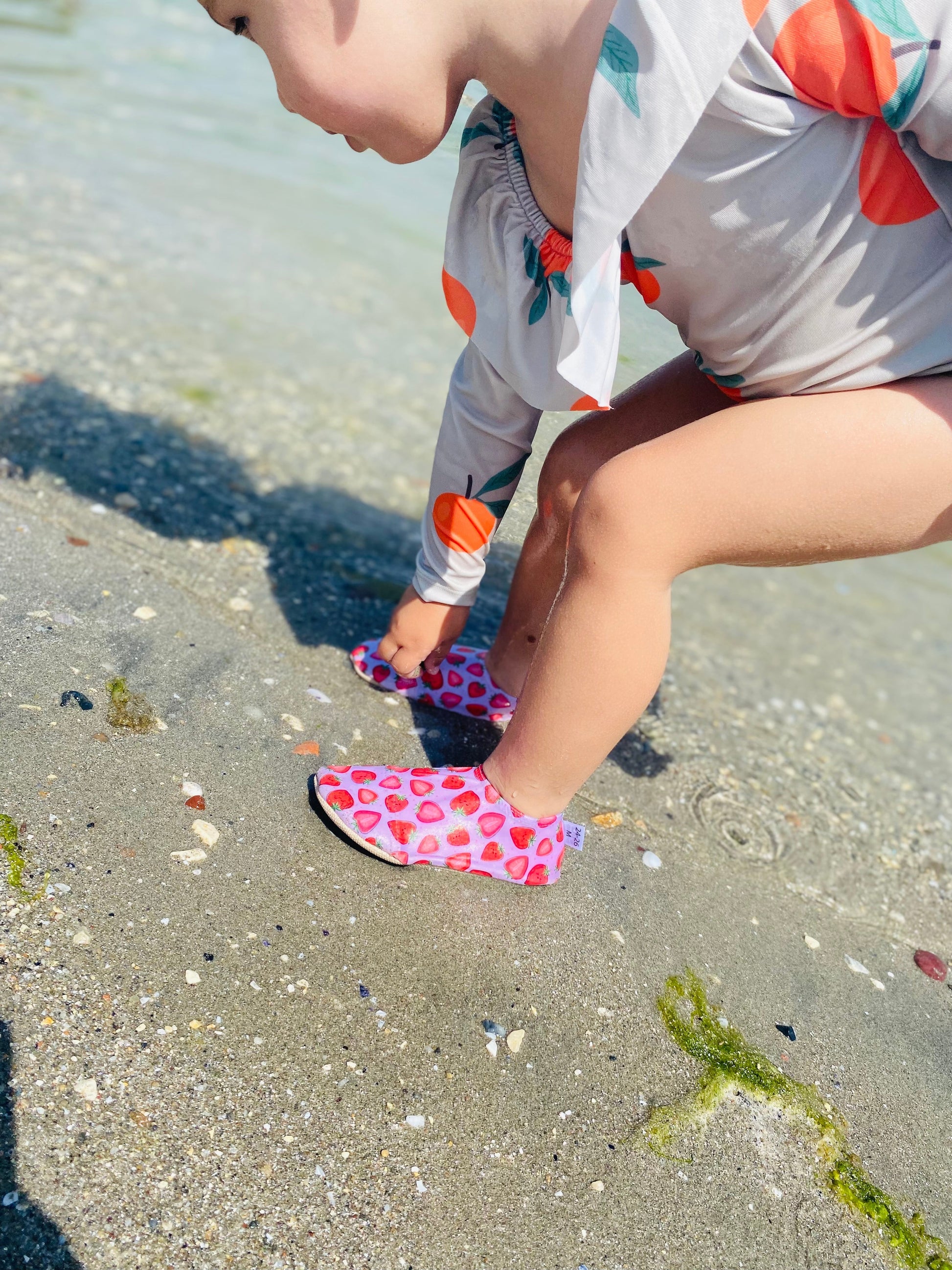 Non-Slip Sole, Unisex Baby, Children's Sea Shoes, Pool Booties, Srawberry Ella Bonna Baby