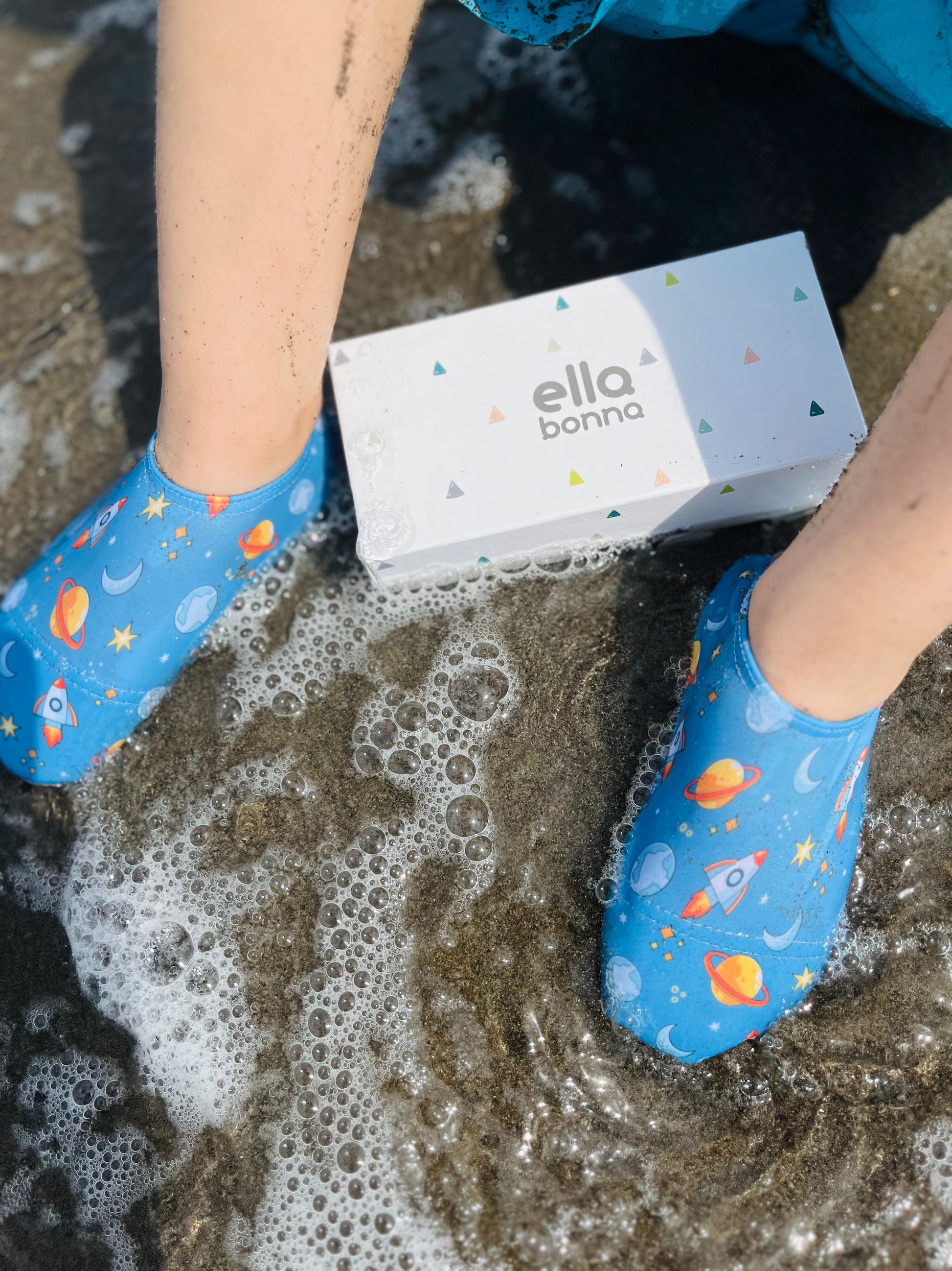 Non-Slip Sole, Unisex Baby, Children's Sea Shoes, Pool Booties, Space Ella Bonna Baby