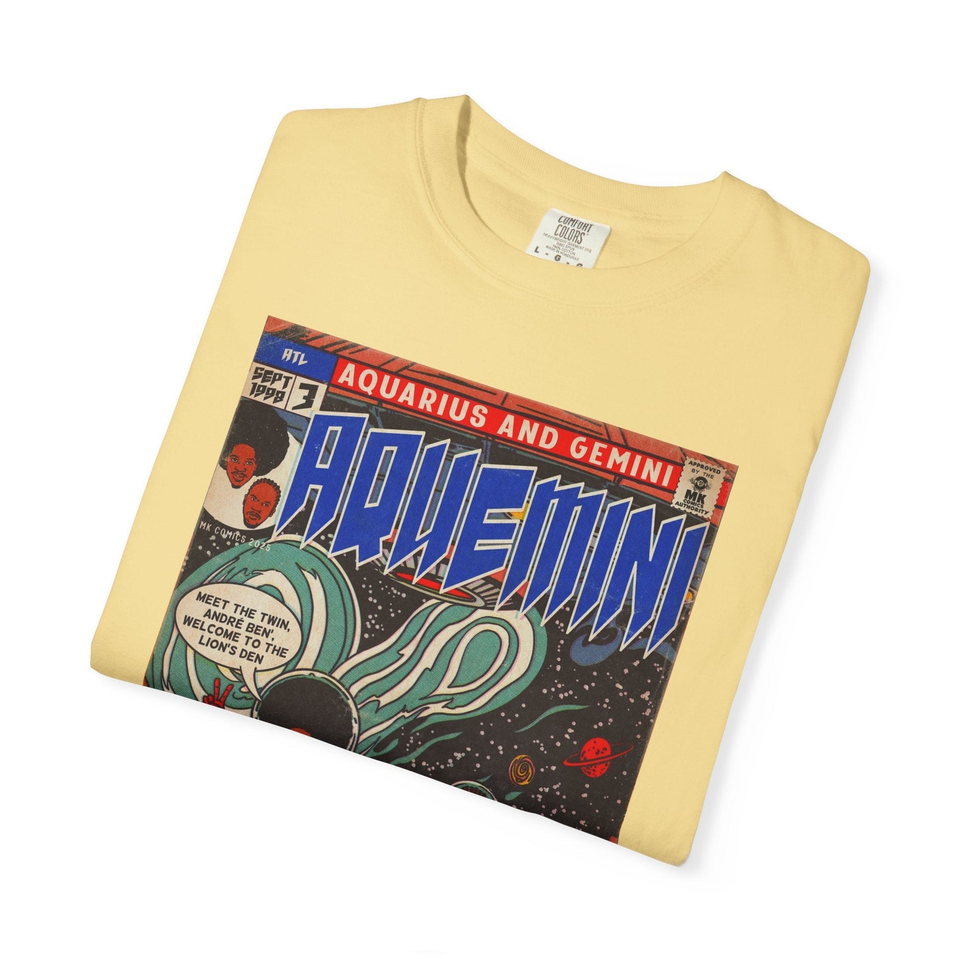 Aquemini - Comic Book Art - Unisex Comfort Colors T-shirt Fine Art Of MK