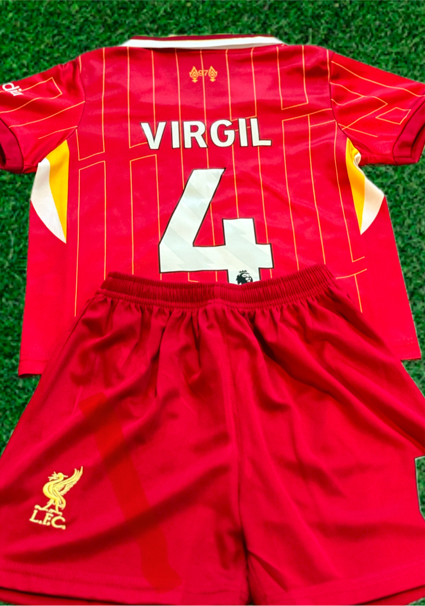 Virgil van Dijk Liverpool Kids Jersey Set Soccer Football Toddler Youth Tshirt CustomKiddos.com