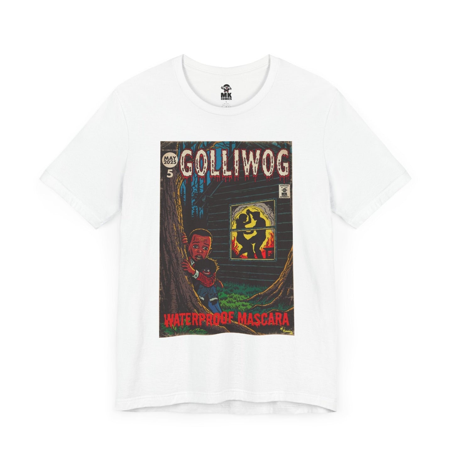Waterproof Mascara - Golliwog - Unisex Jersey Short Sleeve Tee Fine Art Of MK