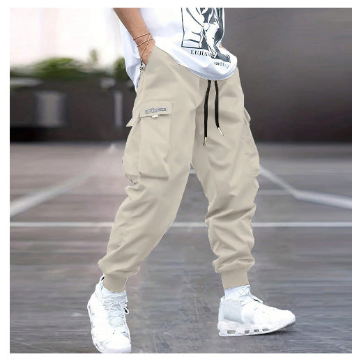 Multi-pocket Cargo Pants Men's Casual Hip-Hop Drawstring Trousers Outdoor Streetwear Sports Pant Drip Haven