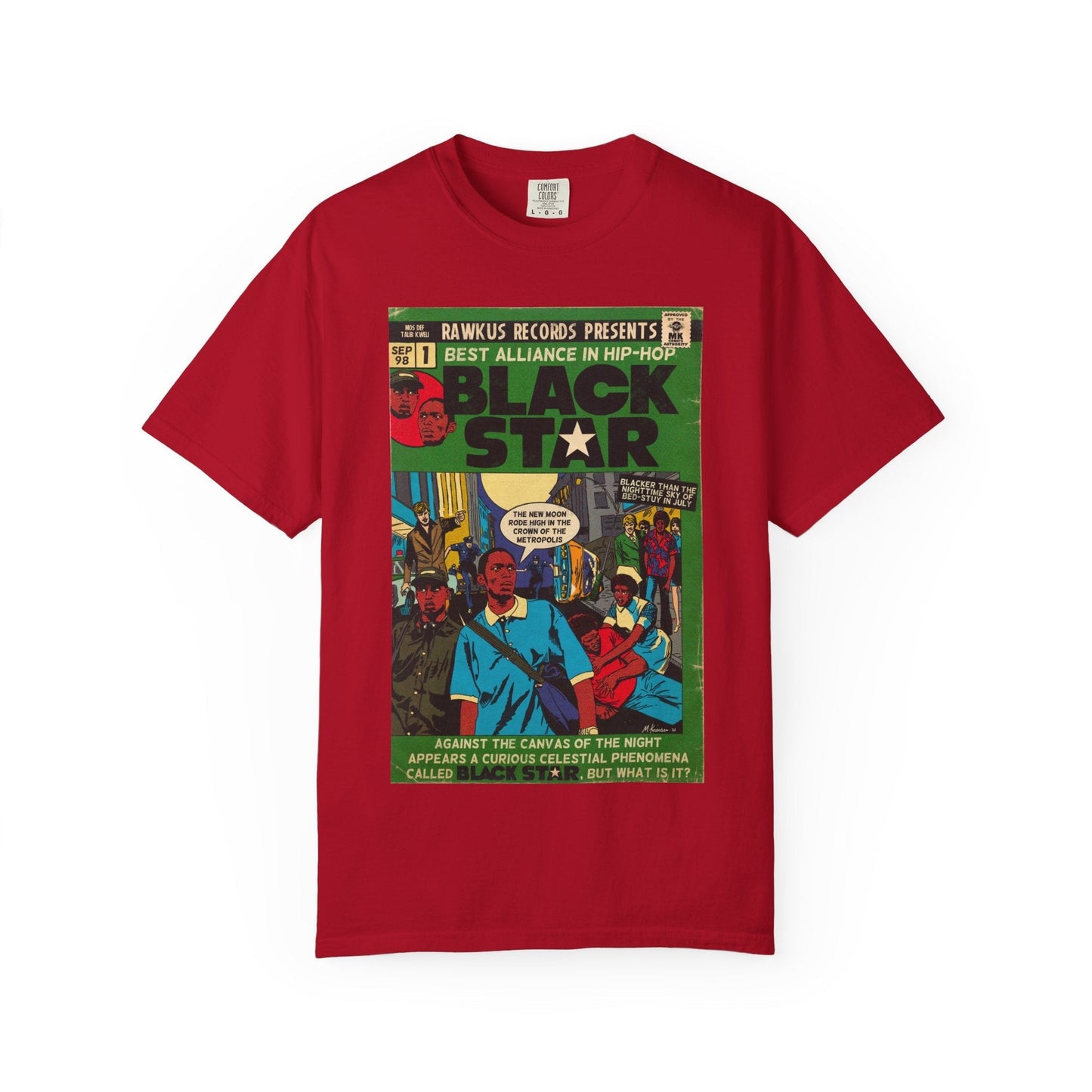 Black Star - Unisex Comfort Colors T-shirt Fine Art Of MK