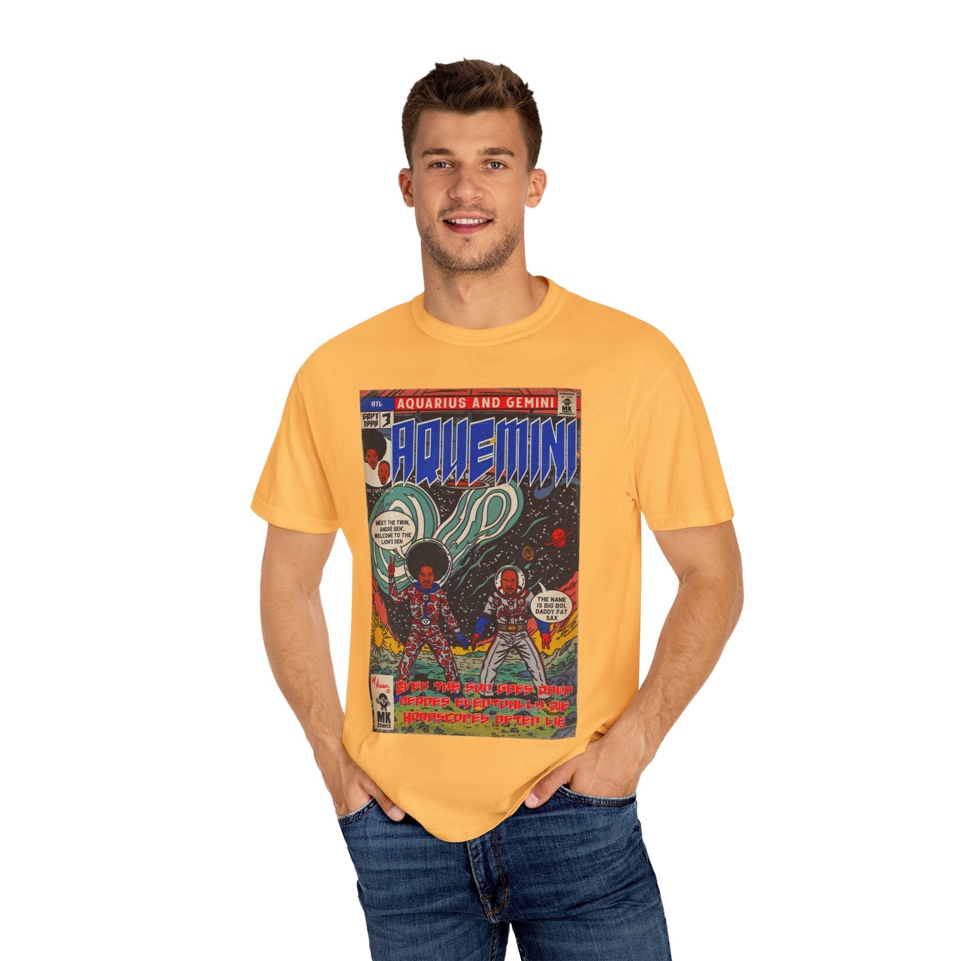 Aquemini - Comic Book Art - Unisex Comfort Colors T-shirt Fine Art Of MK