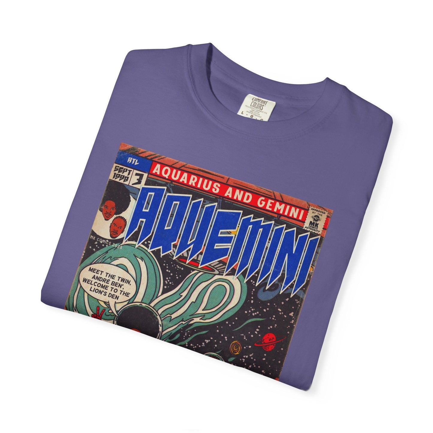 Aquemini - Comic Book Art - Unisex Comfort Colors T-shirt Fine Art Of MK