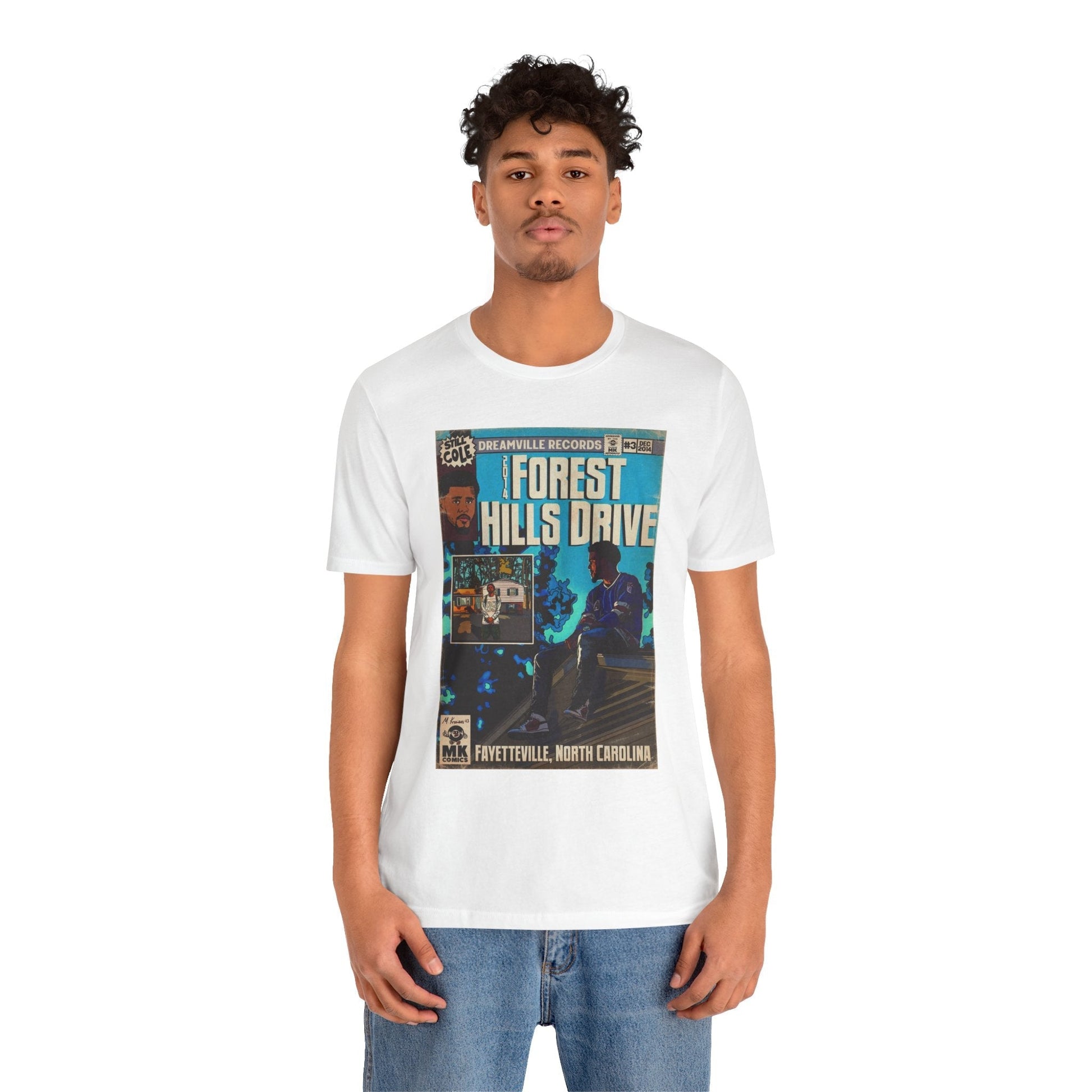 2014 Forest Hills Drive - Comic Book Art -  Unisex Jersey Short Sleeve Tee Fine Art Of MK