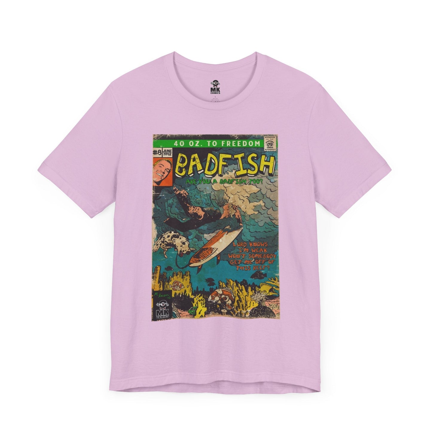 Badfish -  Unisex Jersey Short Sleeve Tee Fine Art Of MK