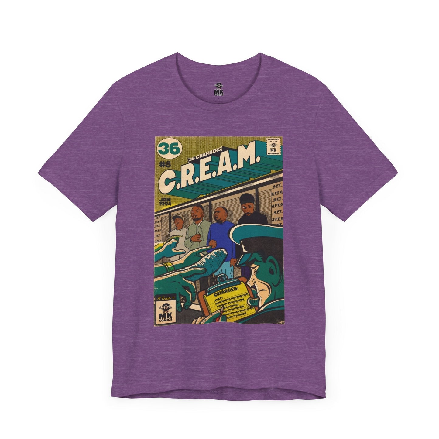 C.R.E.A.M - Unisex Jersey Short Sleeve Teem Fine Art Of MK