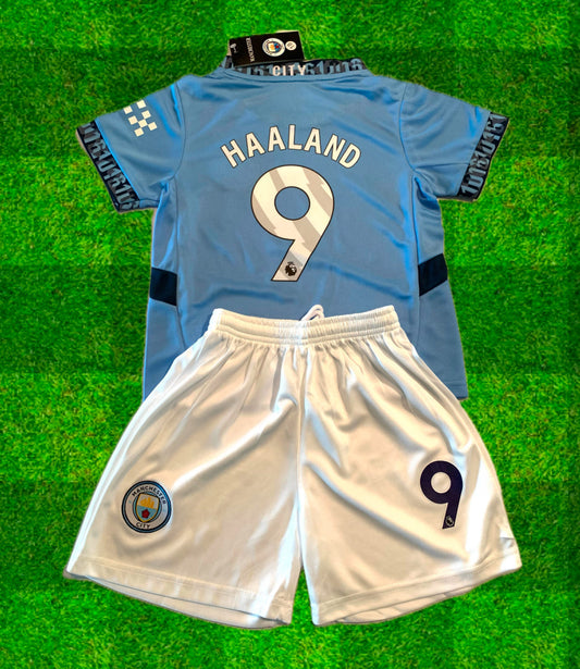 Erling Haaland Kids Soccer Jersey Manchester City Youth Toddler CustomKiddos.com