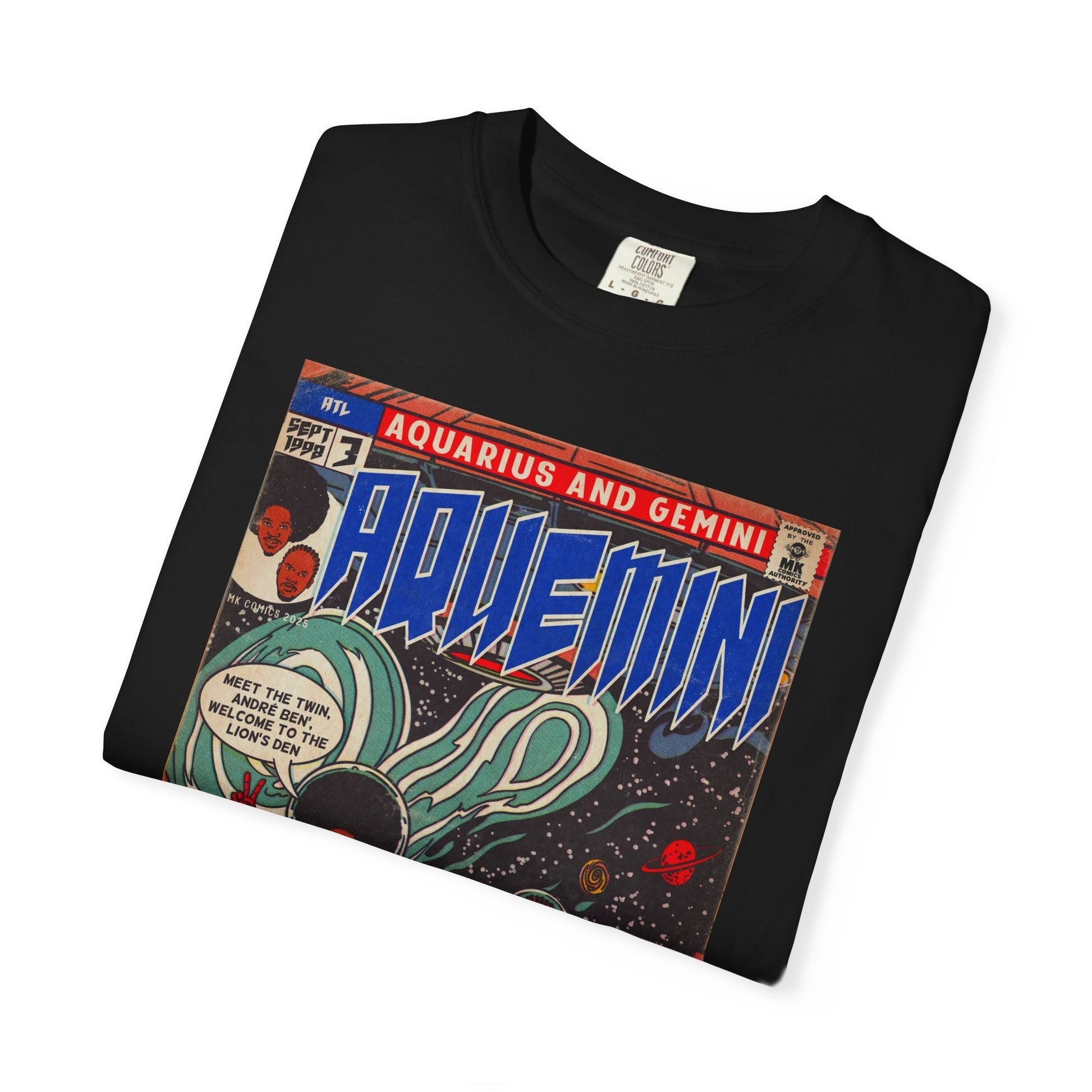 Aquemini - Comic Book Art - Unisex Comfort Colors T-shirt Fine Art Of MK