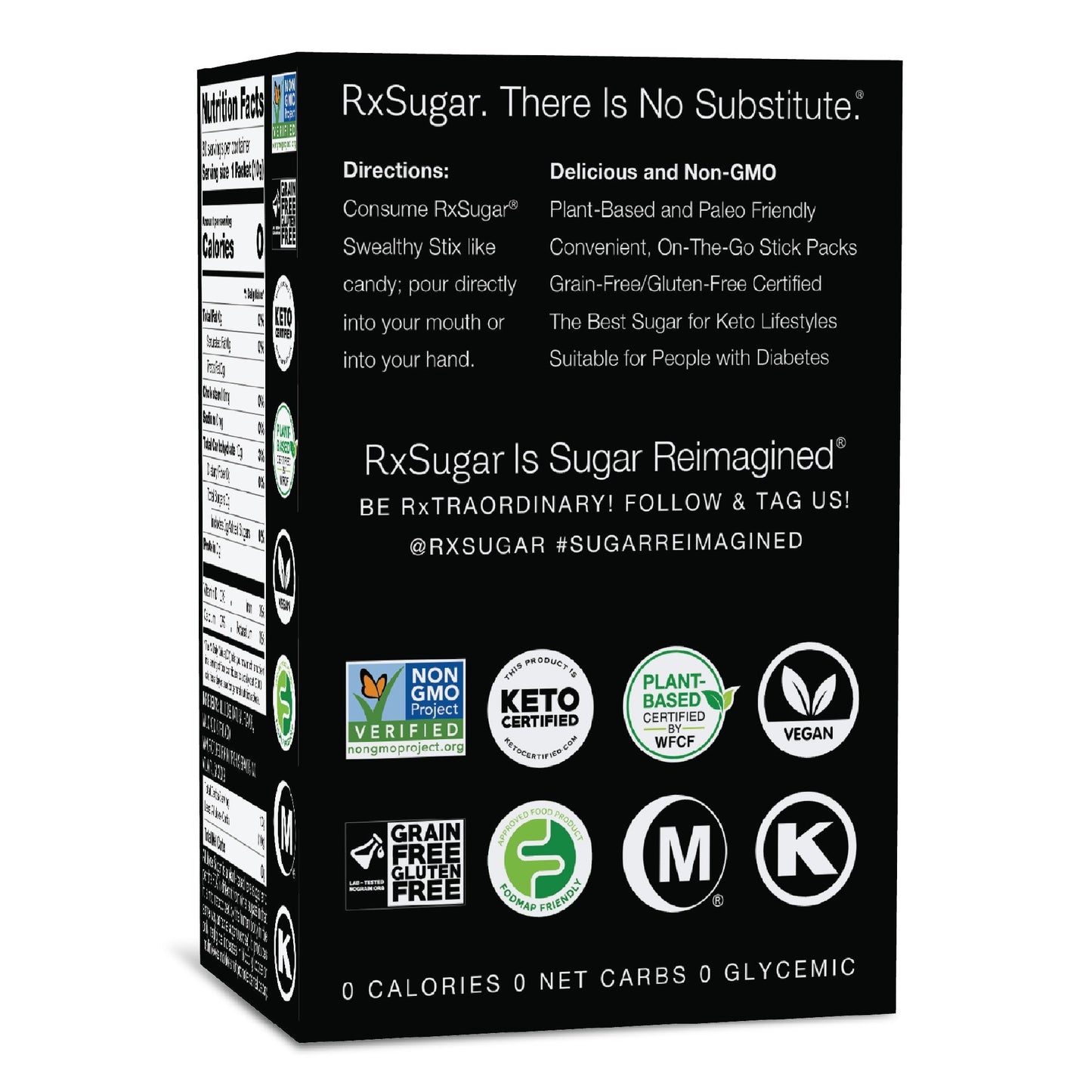 RxSugar Flavored Allulose Sugar Swealthy Stix RxSugar®