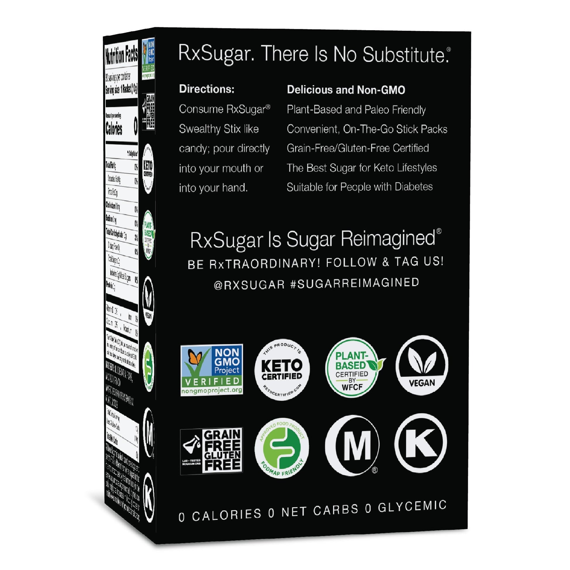 RxSugar Flavored Allulose Sugar Swealthy Stix RxSugar®