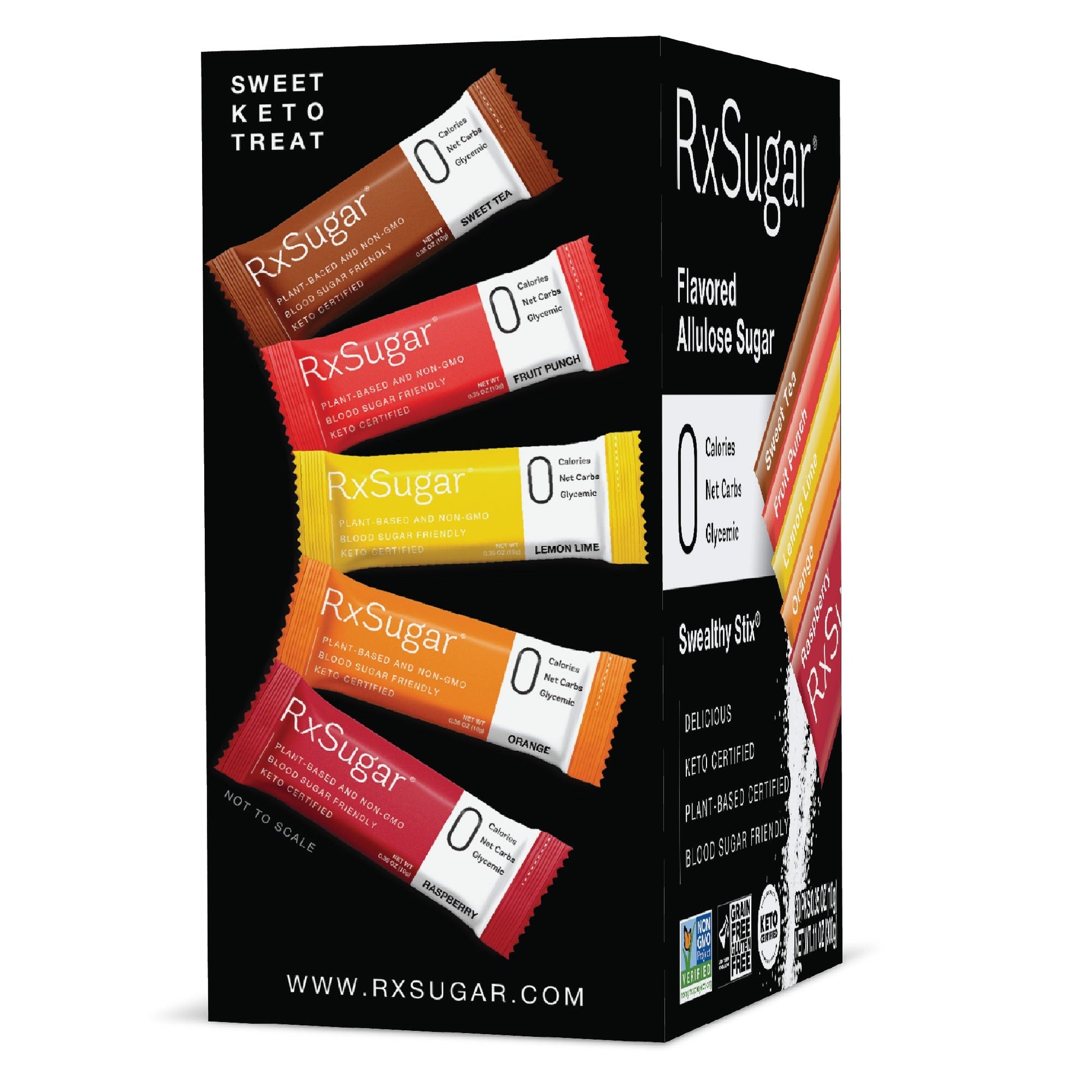 RxSugar Flavored Allulose Sugar Swealthy Stix RxSugar®