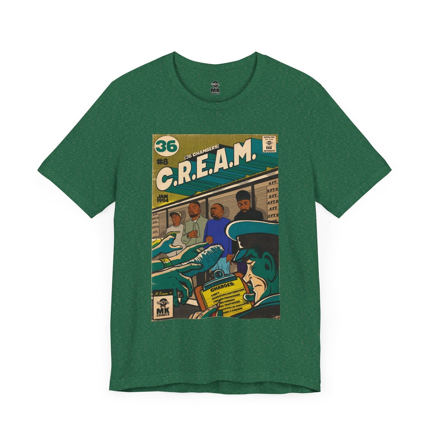 C.R.E.A.M - Unisex Jersey Short Sleeve Teem Fine Art Of MK