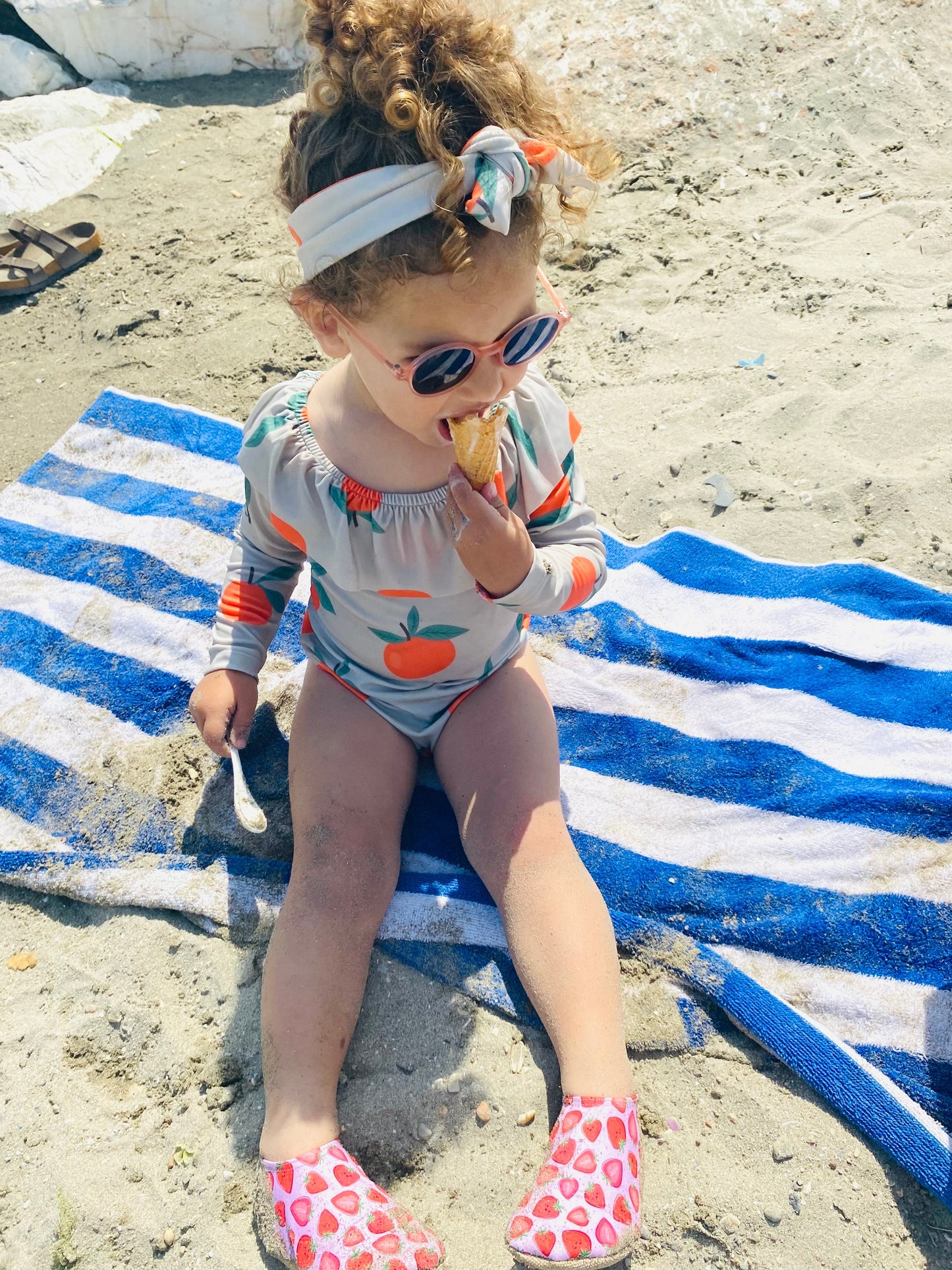 Non-Slip Sole, Unisex Baby, Children's Sea Shoes, Pool Booties, Srawberry Ella Bonna Baby