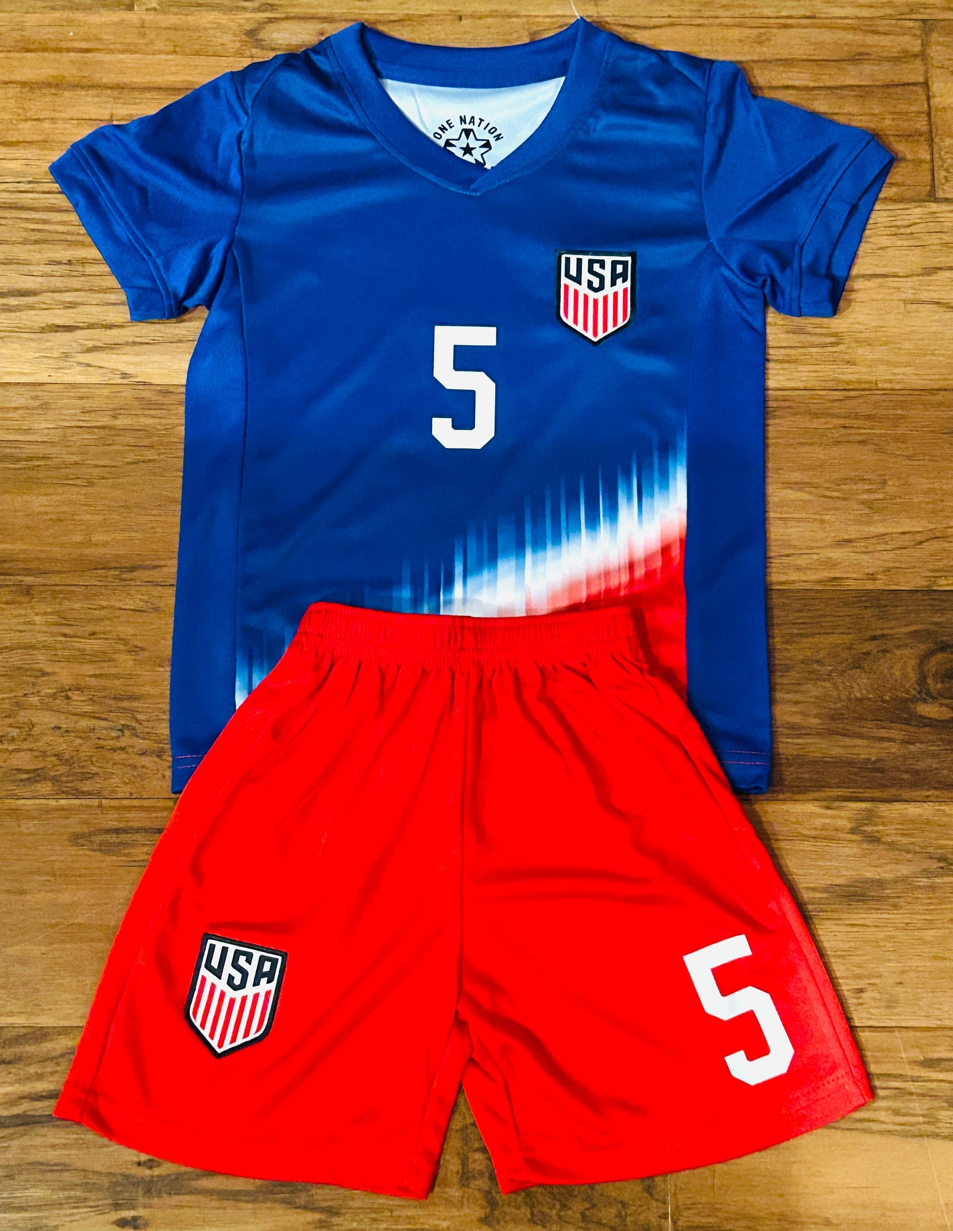 Trinity Rodman USA Kids Soccer Jersey Set - Toddler & Youth Sizing CustomKiddos.com