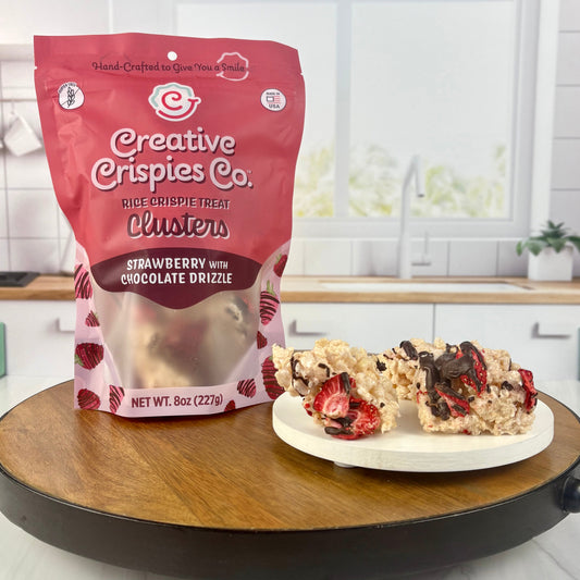 "Clusters" Chocolate Covered Strawberry Crispie Mix Clusters Creative Crispies Co.
