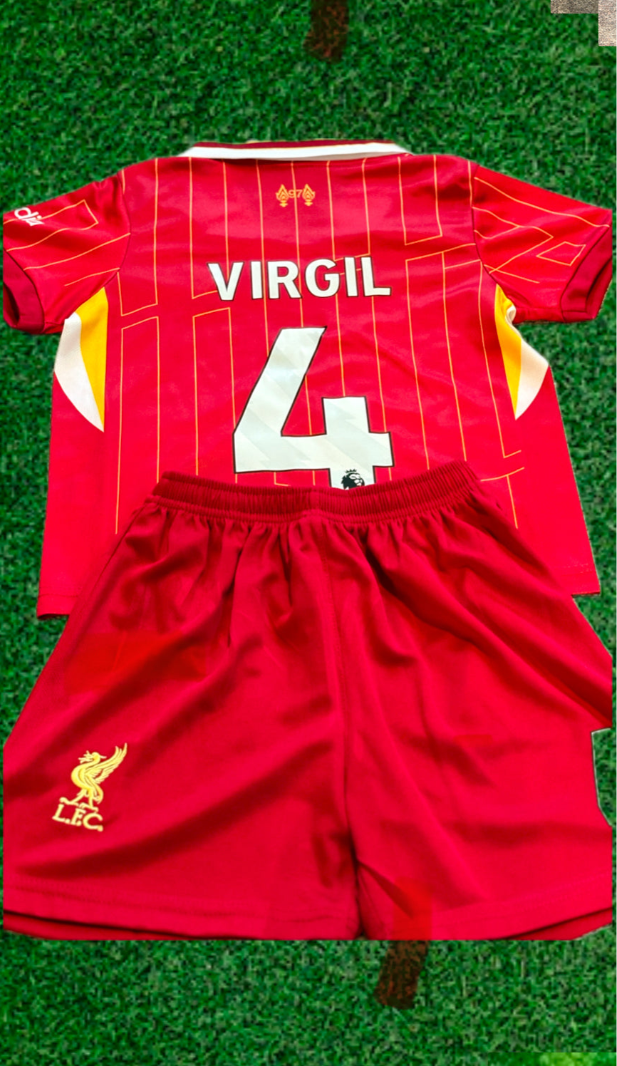 Virgil van Dijk Liverpool Kids Jersey Set Soccer Football Toddler Youth Tshirt CustomKiddos.com