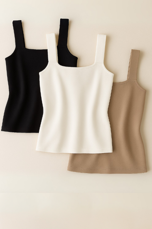 The Workshop Studio:  Sculpt Knit Tank Top by Luxe Basics Luxe and Allure