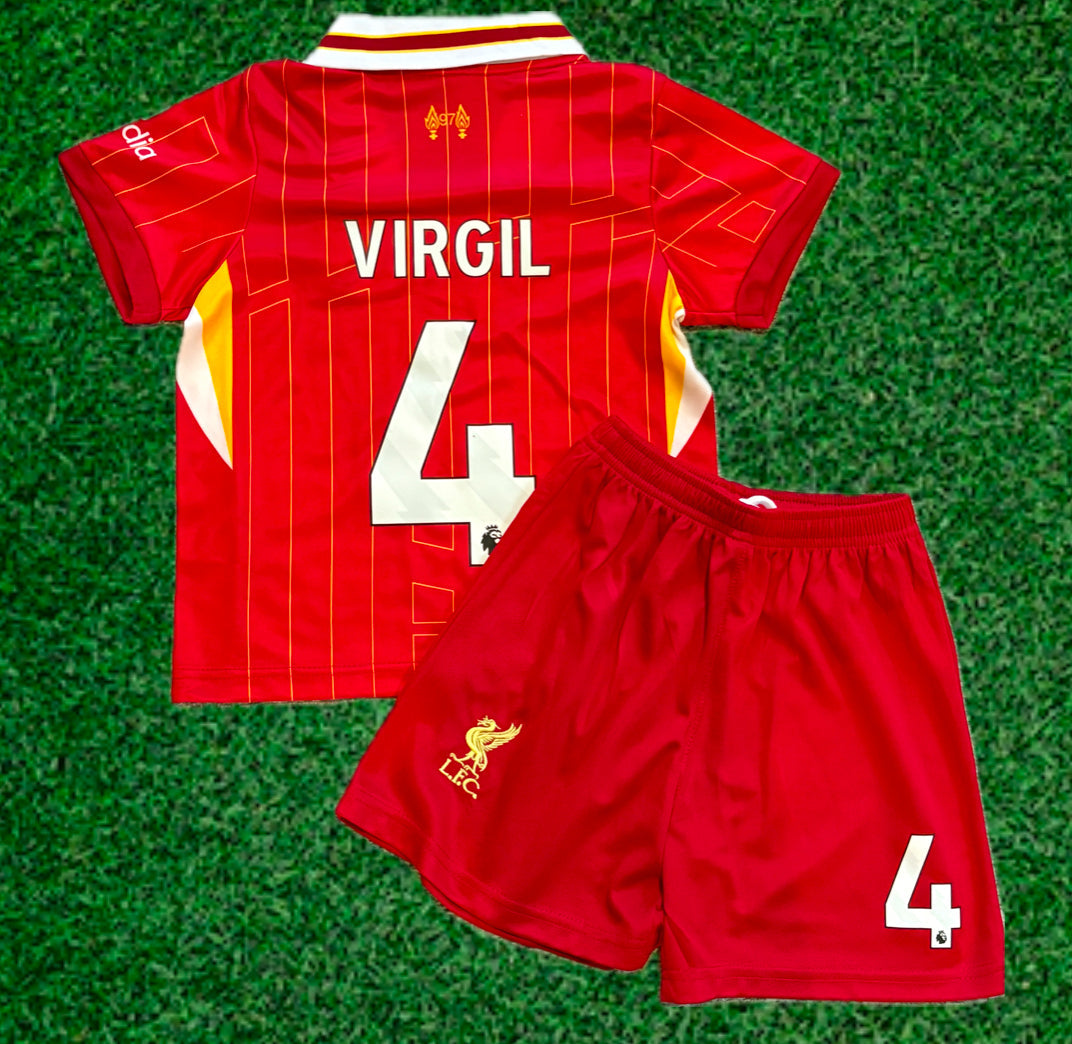 Virgil van Dijk Liverpool Kids Jersey Set Soccer Football Toddler Youth Tshirt CustomKiddos.com