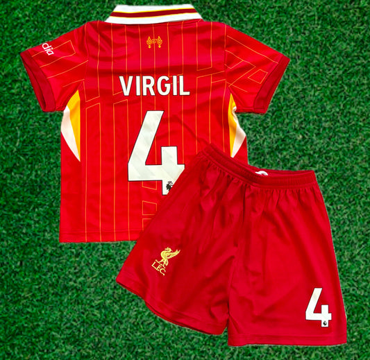 Virgil van Dijk Liverpool Kids Jersey Set Soccer Football Toddler Youth Tshirt CustomKiddos.com