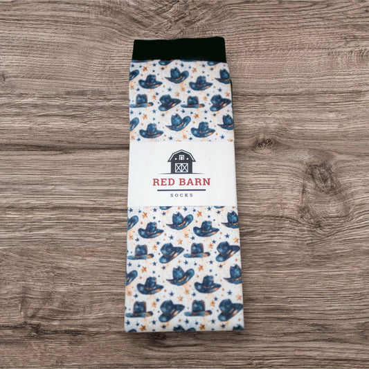 Golden Cowboy Red Barn Socks