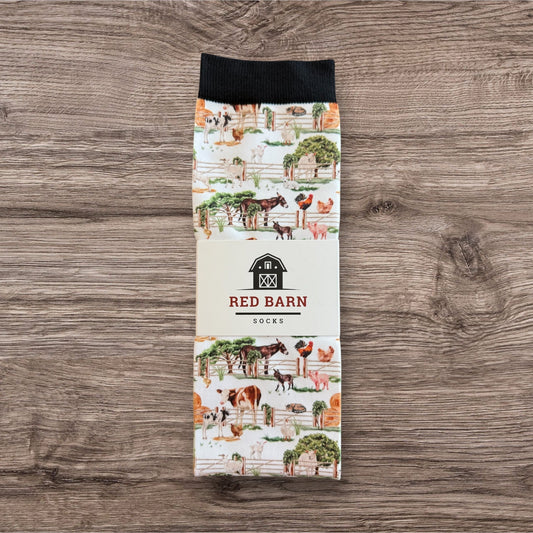 Moo & Crew Red Barn Socks